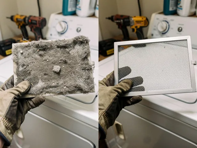 Professional lint trap cleaning by Brunswick Dryer Vent Cleaning in Brunswick
