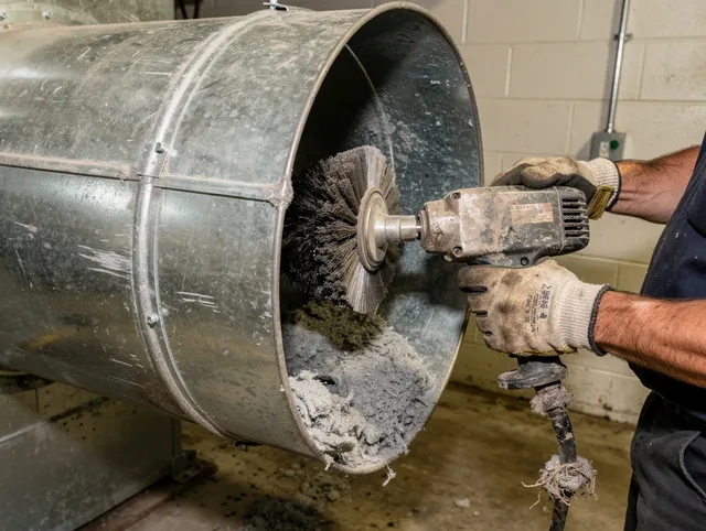 Industrial-grade dryer vent cleaning by Brunswick Dryer Vent Cleaning in Brunswick